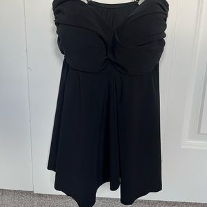 Black swim top in black made by Profile by Gottex.